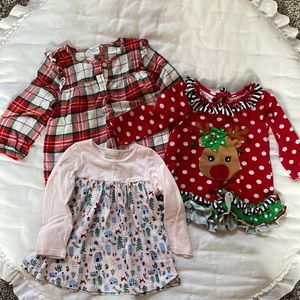 Baby Girl Christmas Top Bundle